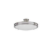 AFX Lighting, Inc. CAC18L5AJUDSN - Carlisle 18'' LED Semi-Flush,120-277V,34W,5 CCT,SN