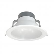 Nora NQZ2-81TWTW-MPW - 8" Quartz Round LED Can-less Downlight with Selectable Lumens & CCT, White Finish