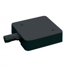 Nora NT-348B/1A - Live End Feed w/ Current Limiter, 1 Amps, One-Circuit Track, Black Finish