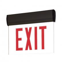 Nora NX-812-LEDRCB - EXIT ADJ BAT 1F RED/CLR BLACK