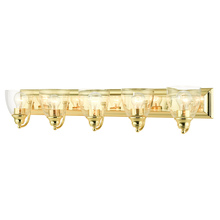 Livex Lighting 17075-02 - 5 Lt Polished Brass Vanity Sconce