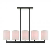 Livex Lighting 42428-07 - 5 Lt BZ Linear Chandelier