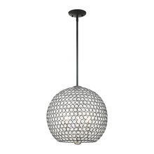 Livex Lighting 45723-04 - 3 Lt Black Pendant