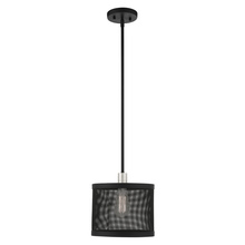 Livex Lighting 46212-04 - 1 Lt Black Pendant