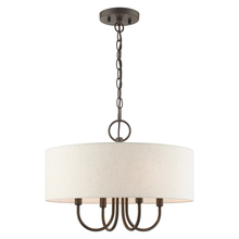 Livex Lighting 49804-92 - 4 Lt English Bronze Pendant Chandelier