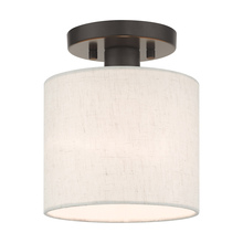 Livex Lighting 49807-92 - 1 Lt English Bronze Semi Flush