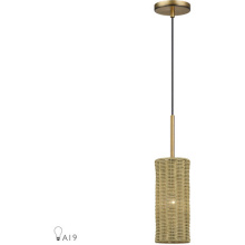 Livex Lighting 60040-48 - 1 Light Antique Gold Leaf Mini Pendant