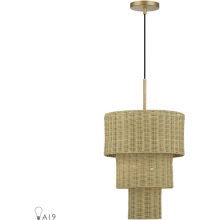 Livex Lighting 60595-48 - 2 Light Antique Gold Leaf Pendant