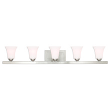 Livex Lighting 6485-91 - 5 Light Brushed Nickel Bath Vanity