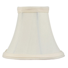 Livex Lighting S102 - Off White Silk Bell Clip Shade