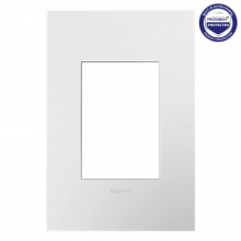 Legrand AWP1G3PW4 - adorne Matte White One-Gang-Plus Screwless Wall Plate with Microban