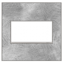 Legrand AWM2GSP4 - adorne Spiraled Stainless Two-Gang Screwless Wall Plate