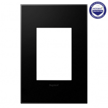 Legrand AWP1G3GR4 - adorne Graphite One-Gang-Plus Screwless Wall Plate with Microban