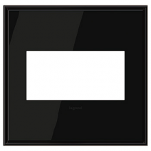 Legrand AWC2GBLN4 - adorne Black Nickel Two-Gang Screwless Wall Plate