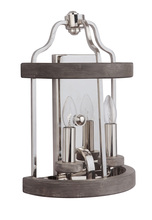 Craftmade 36502-PLNGRW - Ashwood Vanity 2 Light Polished Nickel/Greywood