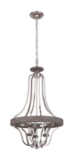 Craftmade 36543-PLNGRW - Ashwood 3 Light Pendant in Polished Nickel/Greywood