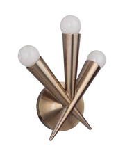 Craftmade 42263-SB - Nova 3 Light Wall Sconce in Satin Brass