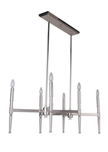 Craftmade 44626-PLN - Ella 6 Light Island in Polished Nickel