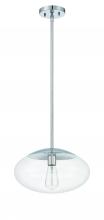 Craftmade 56894-CH - 1 Light Large Oval Pendant with Clear Glass