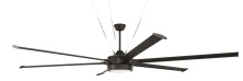 Craftmade PRT102ESP6 - 102" Ceiling Fan w/Blades & LED Light Kit, Damp Rated