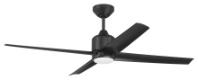 Craftmade QUL52FB4 - 52" Ceiling Fan w/ 4 Blades, Wi-Fi & LED Light Kit, Damp
