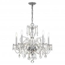 Crystorama 1005-CH-CL-SAQ - Traditional Crystal 22'' Swarovski Spectra Crystal Polished Chrome Chandelier
