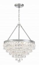 Crystorama 136-CH - Calypso 20'' Crystal Teardrop Polished Chrome Chandelier
