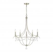 Crystorama 425-SA - Metro 27.5'' Antique Silver Chandelier