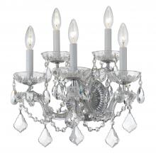Crystorama 4404-CH-CL-MWP - Maria Theresa 16'' Hand Cut Crystal Polished Chrome Sconce