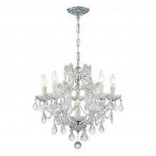 Crystorama 4405-CH-CL-I - Maria Theresa 20'' Italian Crystal Polished Chrome Chandelier