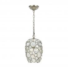 Crystorama 523-SA - Palla 8.5'' Antique Silver Chandelier