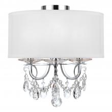 Crystorama 6623-CH-CL-MWP_CEILING - Othello 14'' Polished Chrome Semi Flush Mount