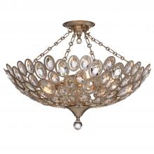 Crystorama 7587-DT_CEILING - Sterling 24.25'' Distressed Twilight Semi Flush Mount