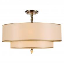 Crystorama 9507-AB_CEILING - Luxo 26'' Antique Brass Semi Flush Mount