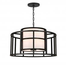 Crystorama 9595-MK - Brian Patrick Flynn Hulton 25'' Matte Black Chandelier