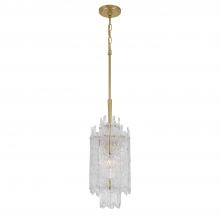 Crystorama ACK-921-AG - Libby Langdon Ackerly 8.5'' Aged Brass Chandelier