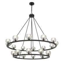 Crystorama ARA-10268-MK - Aragon 48'' LED Matte Black Chandelier