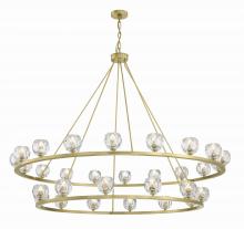 Crystorama ARA-10269-SB - Aragon 60'' LED Soft Brass Chandelier