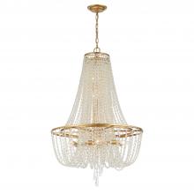 Crystorama ARC-1917-GA-CL-MWP - Arcadia 24'' Antique Gold Chandelier
