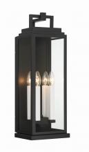 Crystorama ASP-8914-MK - Aspen 7.75'' Matte Black Outdoor Sconce