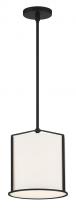 Crystorama CAR-9201-BK - Carlyn 10'' Black Pendant