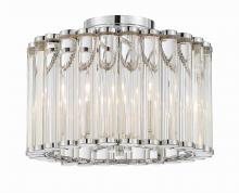 Crystorama ELL-B3004-PN_CEILING - Libby Langdon Elliot 15.25'' Polished Nickel Semi Flush Mount