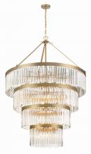 Crystorama EMO-5409-MG - Emory 40'' Modern Gold Chandelier