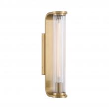 Crystorama JAR-2301-AG - Jarvis 4.25'' LED Aged Brass Sconce