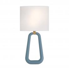 Crystorama JOR-7352-AG-BL - Jori 10'' Aged Brass + Blue Sconce