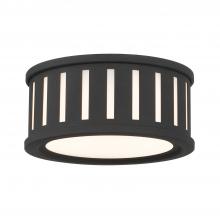 Crystorama KEN-2200-BF - Kendal 9.5'' Black Forged Flush Mount