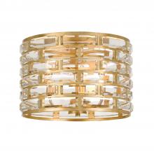 Crystorama MER-4863-GA - Meridian 15'' Antique Gold Flush Mount