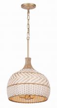 Crystorama ZAN-9003-SG - Zanzibar 14'' Soft Gold Pendant