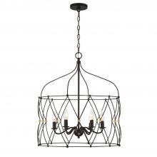 Crystorama ZUC-A9035-EB-GA - Zucca 24'' English Bronze + Antique Gold Chandelier