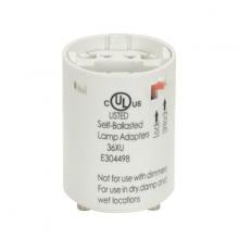 Satco Products Inc. 80/2073 - Smooth Phenolic Electronic Self-Ballasted CFL Lampholder; 277V, 60Hz, 0.17A; 13W G24q-1 And GX24q-1